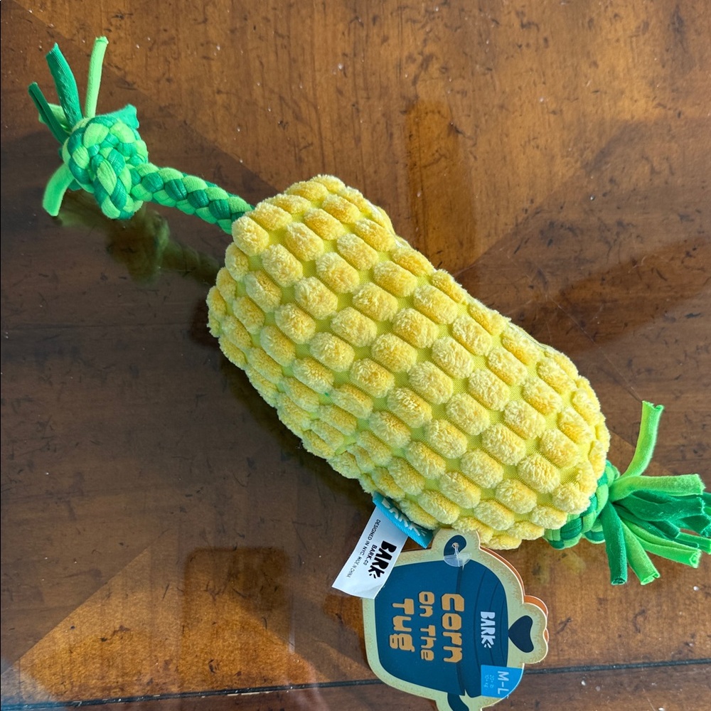 Yellow Pineapple Dog Toy